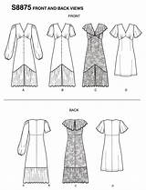 Dress Empire Pattern Waist Sewing Women Etsy Patterns sketch template