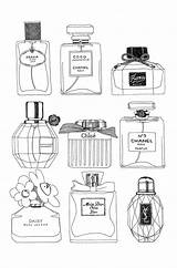 Perfume Parfum Illustration Drawing Chanel Dior Flickr sketch template
