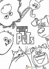 Pets Secret Life Coloring Pages Mascotas Colorear Para Print Dibujo Las Them sketch template