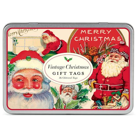 vintage christmas gift tags rose mille