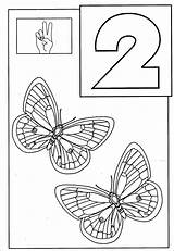 Coloring Pages Number Butterflies Numbers Toddler Coloringbay sketch template