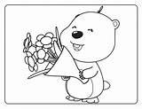 Coloring Pages Penguin Little sketch template