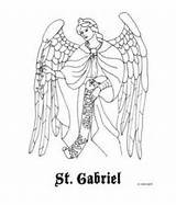 Coloring Saint Pages Raphael Angels Catholic Angel Kids Sheets Gabriel Archangel St Crafts Template Saints Religious Michael Archangels Printable Sketch sketch template