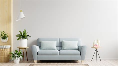 freepik white wall living room  sofa  decorationd rendering