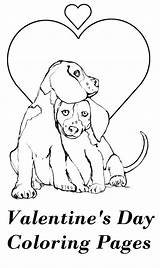 Valentine Puppy sketch template