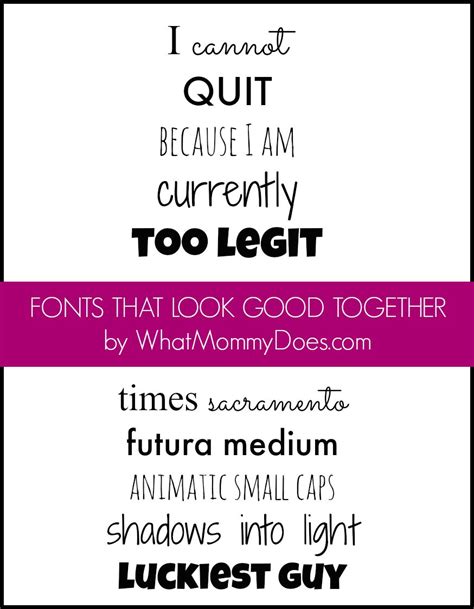 fonts   good   mommy