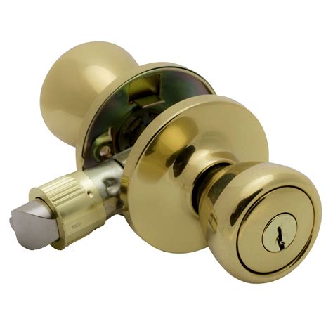 pro grade classic mobile home keyed entry door knob handle hardware polished brass walmart