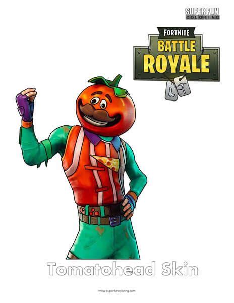 fortnite tomatohead skin coloring page   coloring pages cool