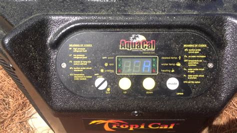 operate  aquacal heat pump youtube