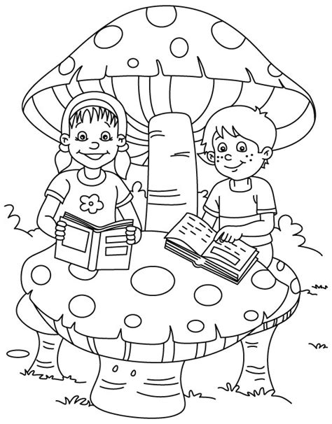 read child colouring pages