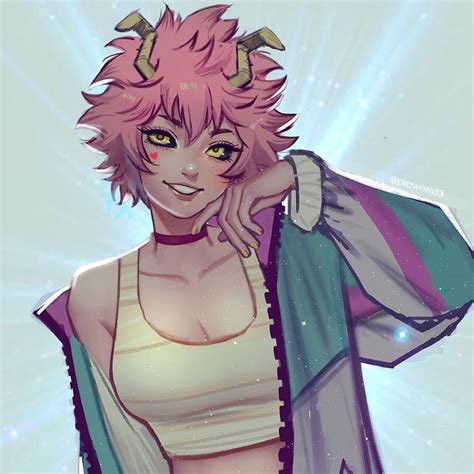 mina ashido for this month s patreon poll the 90s windbreaker was inspired by picolo ‘s