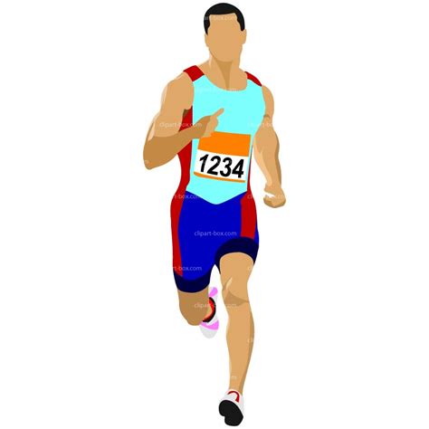 athlete running clipart clip art library