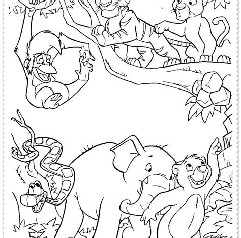 jungle coloring pages  kids  getcoloringscom  printable