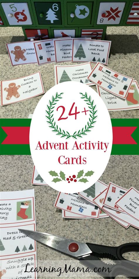diy printable advent calendar advent cards advent  sosprintables