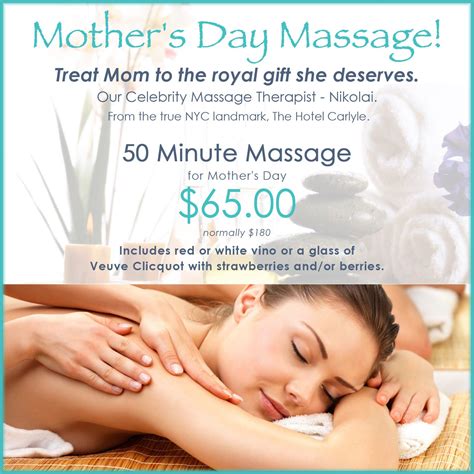 mothers day massage flyer