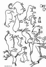 Rupestre Steinzeit Rupestres Peinture Peintures Ausmalen Höhlenmalerei Grotte Lascaux Animales Paintings Felsen Historicos Kids Kinder Manière Prehistoric Colorier Prehistory Colouring sketch template