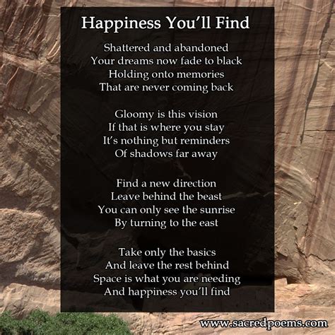 happiness you ll find inspirational poems poems poem memes