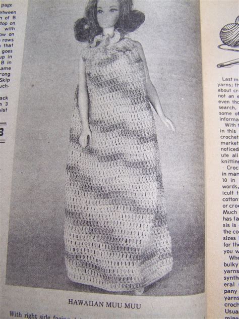 23 Vintage Barbie Doll Crochet Patterns Book Dress Pjs
