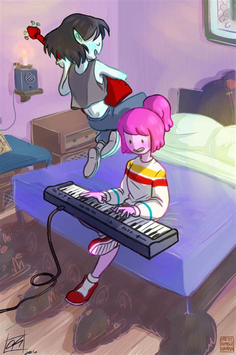playing music bubbline sugerless gum marceline