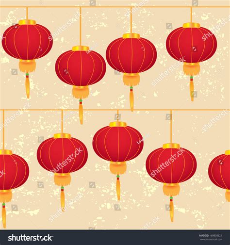 chinese lantern pattern stock vector  shutterstock