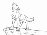 Wolf Howling Lineart Deviantart Faced Crow sketch template