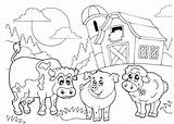 Granja Granjas Cow Sheep Fattoria Colorear24 123rf Viskova Klara Gomettes Coloriages Kleurplaat Mucche Elated Koe Tijdmetkinderen sketch template