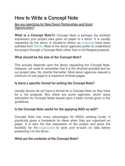 write  concept note