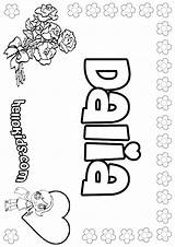 Dalia Coloring Pages Print Color 88kb Hellokids Girl sketch template