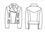 Technical Drawing Fashion Coat Flat Sketches Drawings Paintingvalley sketch template