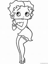 Betty Boop Coloring Pages Printable Drawing Drawings Coloring4free Cartoons Cartoon 1336 Draw Characters Related Posts Deer Choose Board sketch template