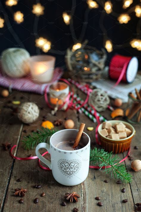christmas hot chocolate ~ food and drink photos ~ creative market