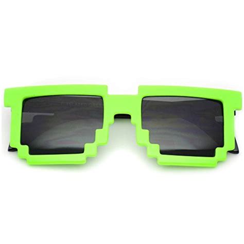 Gamer Technologic Pixel Men Cool Neon Sunglasses Ebay