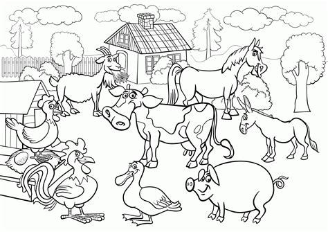 printable farm coloring pages