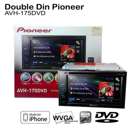 pioneer avh dvd double din dvd player car multimedia av receiver  wvga touchscreen