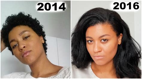natural hair journey twa to bsl in 2 years youtube