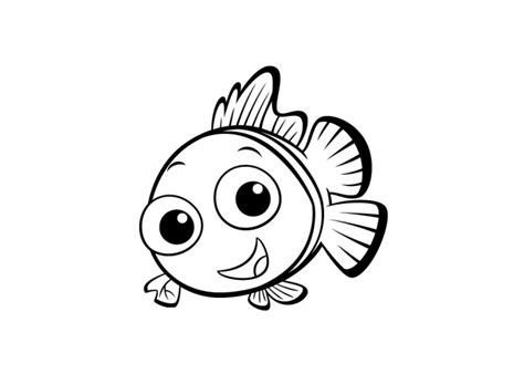 baby fish coloring page coloring pages