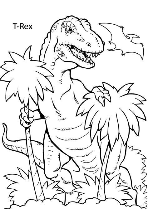 dinosaur coloring pages updated printable  print color craft