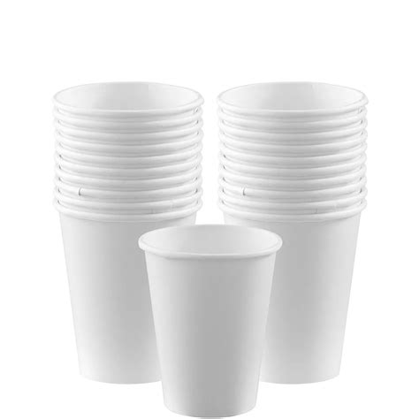 white paper cups ct oz party city