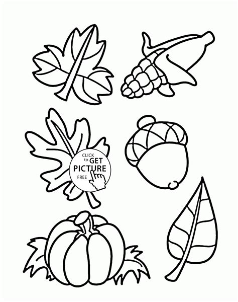 coloring pages  preschoolers fall boringpopcom