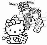 Coloring Christmas Pages Kitty Hello Disney Z31 Color Read Kids Printable Book Colouring Merry Sheets Pencils11 Bookmark Title sketch template