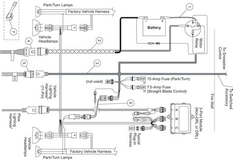 western ultramount  plug wiring harness