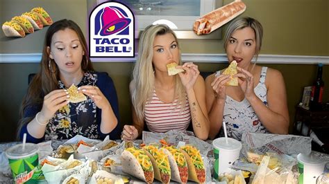 Taco Bell Mukbang 3 Girls Talk Youtube