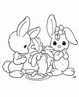 Baby Bunny Coloring Pages Printable Color Getcolorings Print sketch template