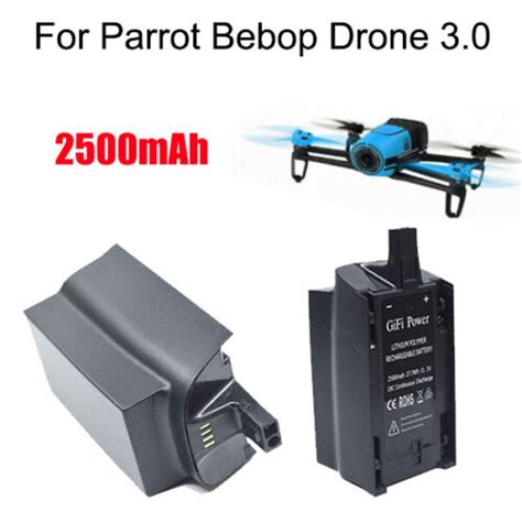 mah  replacement battery  parrot bebop drone  quadcopter rc ebay