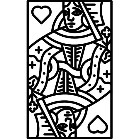 queen  hearts card vector svg icon svg repo