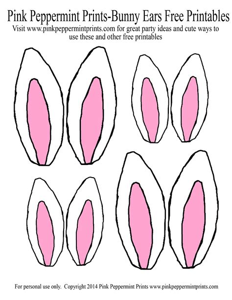 printable rabbit ears template