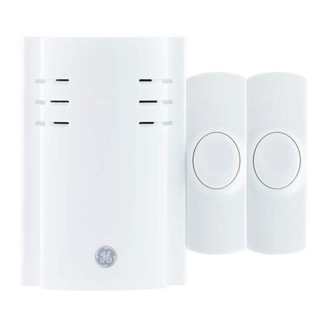 white toyuugo wireless doorbell weatherproof wall plug  cordless door chime wireless doorbell