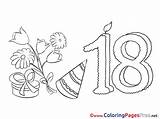 18 Birthday Coloring Kids Geburtstag Zum Ausmalbilder Years Ausmalen Ausmalbild Ausdrucken Bilder Malvorlagen Malvorlage Kostenlos Pages Gratis Für Vorlagen Sheet sketch template