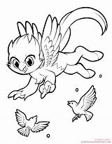 Hippogriff Coloring Pages Pony Lineart Getcolorings Lcibos sketch template