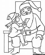 Christmas List Wish Coloring Pages Santa Kids Printable Fastseoguru Print Color Getdrawings Getcolorings sketch template